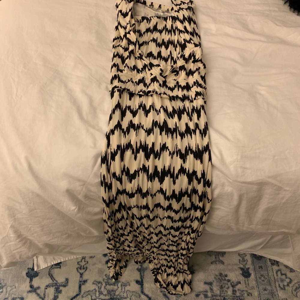 REVOLVE black and white maxi dress